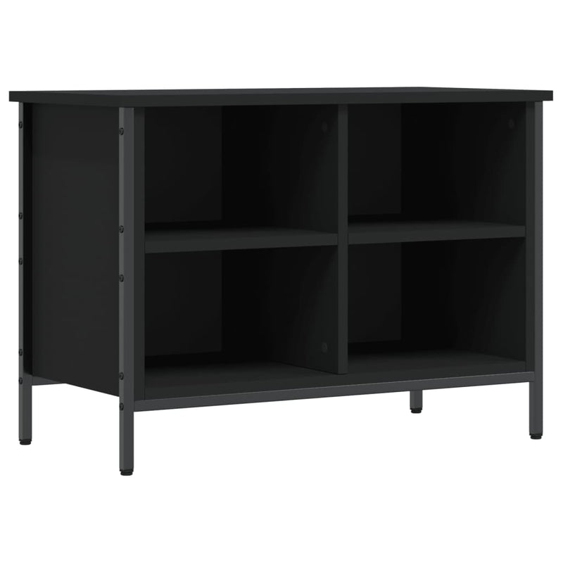 Load image into Gallery viewer, Vidaxl schoenenkast 69x35x50 cm bewerkt hout zwart