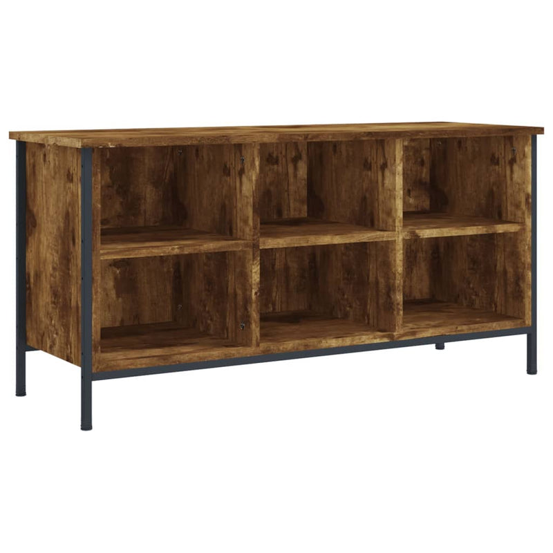 Load image into Gallery viewer, Vidaxl schoenenkast 100x35x50 cm bewerkt hout gerookt eikenkleurig