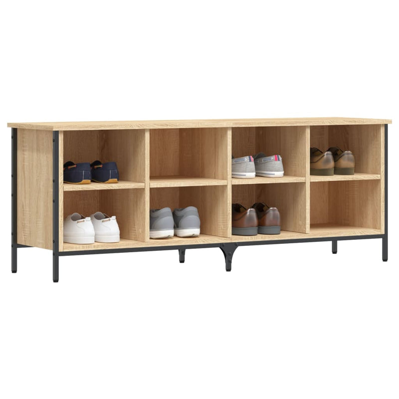 Load image into Gallery viewer, Vidaxl schoenenkast 131x35x50 cm bewerkt hout sonoma eikenkleurig