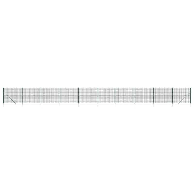 Load image into Gallery viewer, VidaXL Draadgaashek met grondankers 1,8x25 m groen