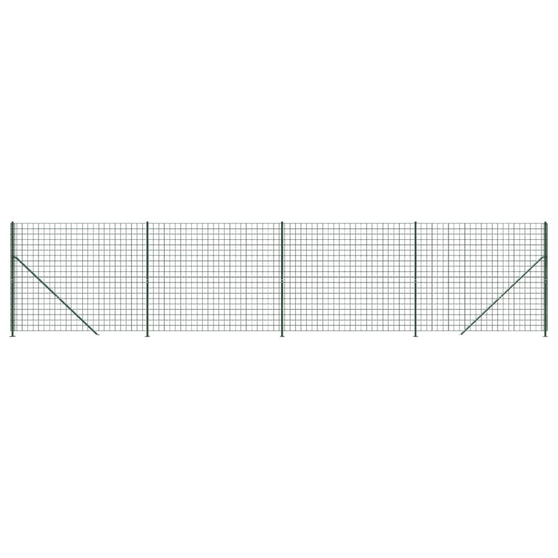ギャラリービューアに画像をロードする, Vidaxl draadgaashek met flens 2x10 m groen