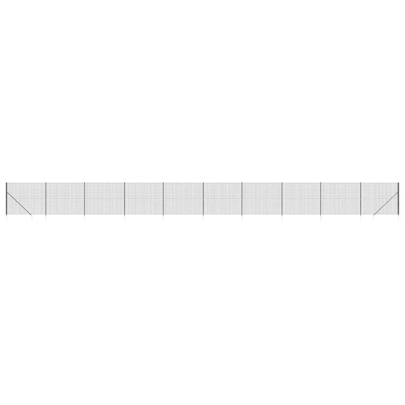 Load image into Gallery viewer, VidaXL Draadgaashek met grondankers 2,2x25 m antracietkleurig