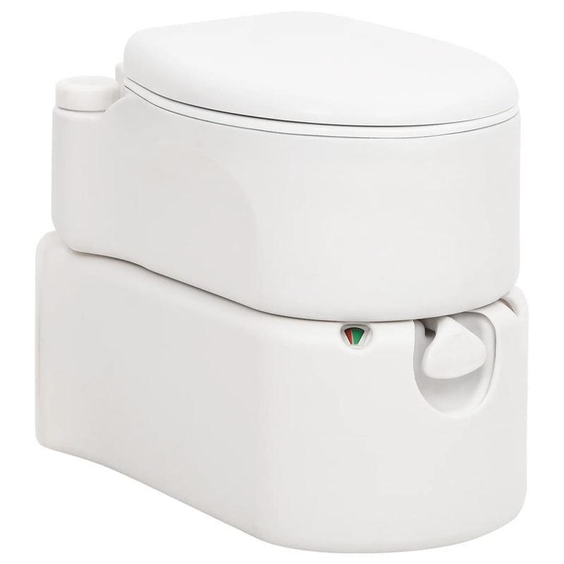 Cargue la imagen en el visor de la galería, Vidaxl campingtoilet geïntegreerd 24+17 l hdpe email