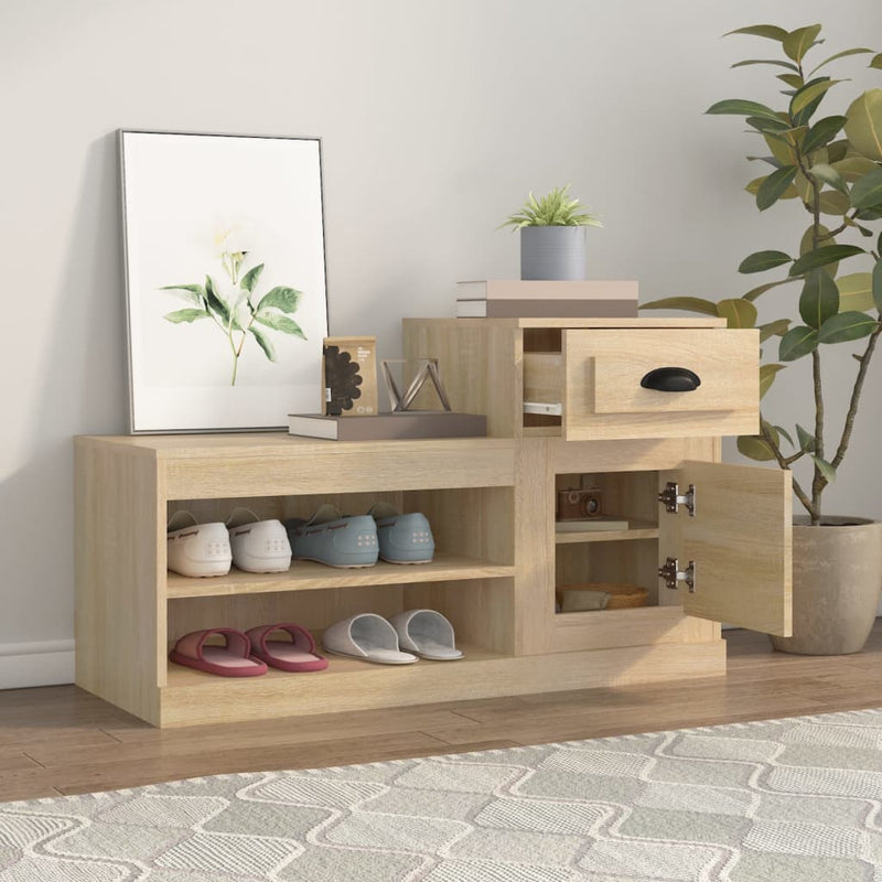 Load image into Gallery viewer, Vidaxl schoenenkast 100x42x60 cm bewerkt hout sonoma eikenkleurig