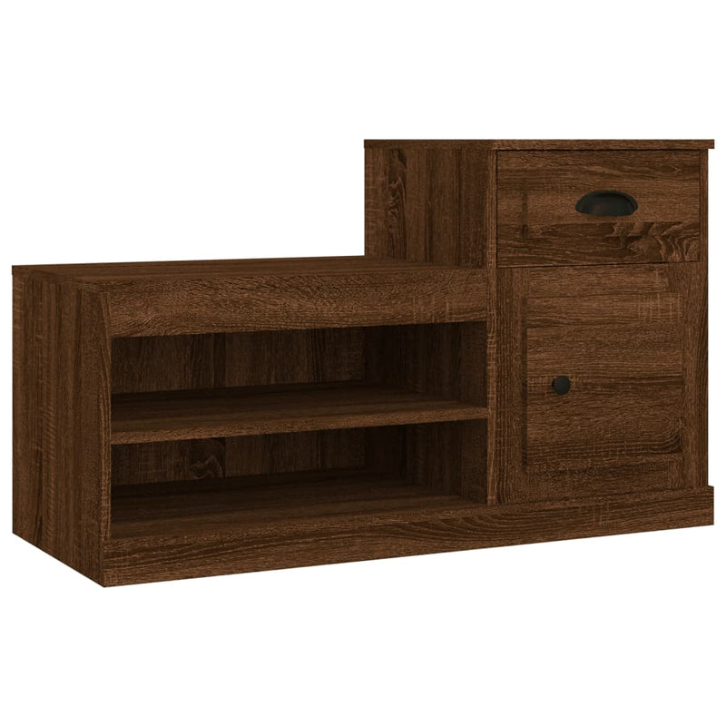 Load image into Gallery viewer, Vidaxl schoenenkast 100x42x60 cm bewerkt hout bruin eikenkleur