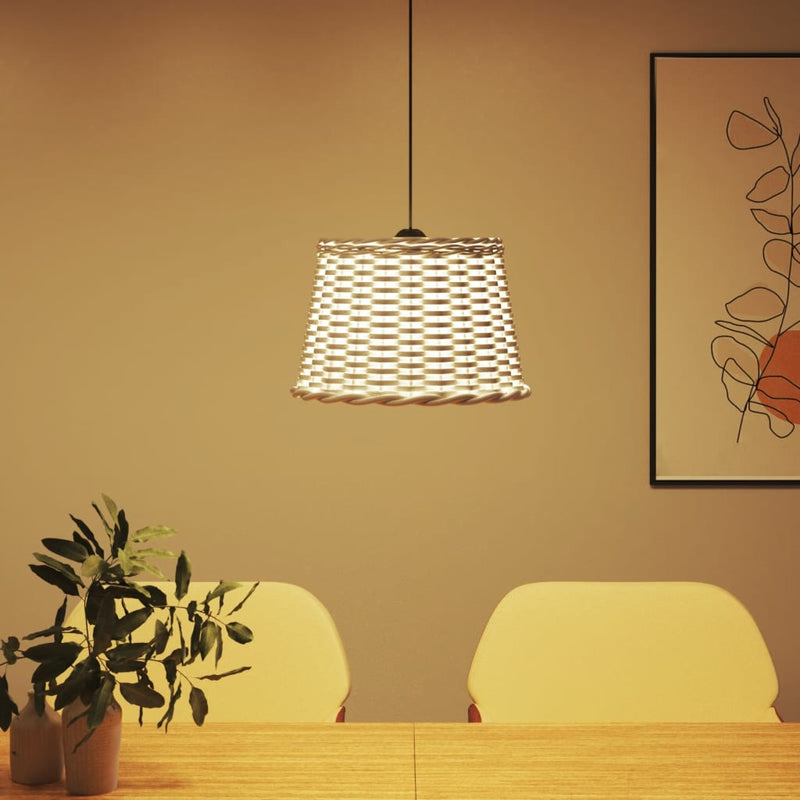 Load image into Gallery viewer, Vidaxl plafondlampenkap ø40x26 cm wicker wit