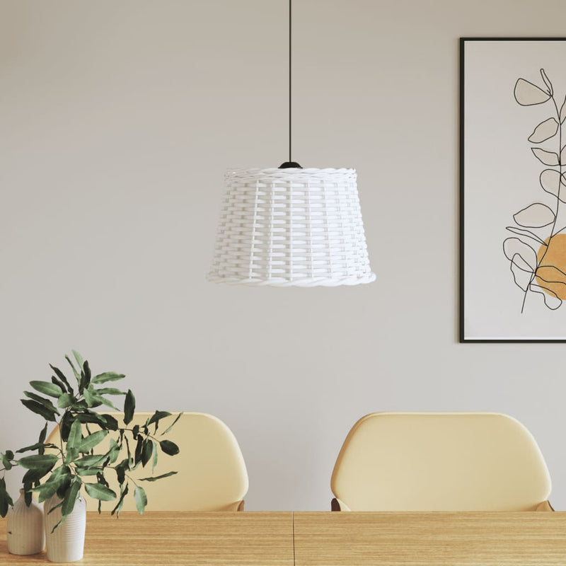 Load image into Gallery viewer, Vidaxl plafondlampenkap ø40x26 cm wicker wit