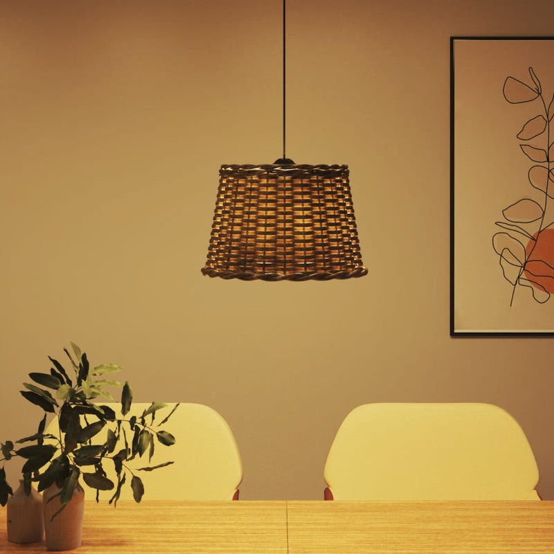 Load image into Gallery viewer, Vidaxl plafondlampenkap ø40x26 cm wicker bruin