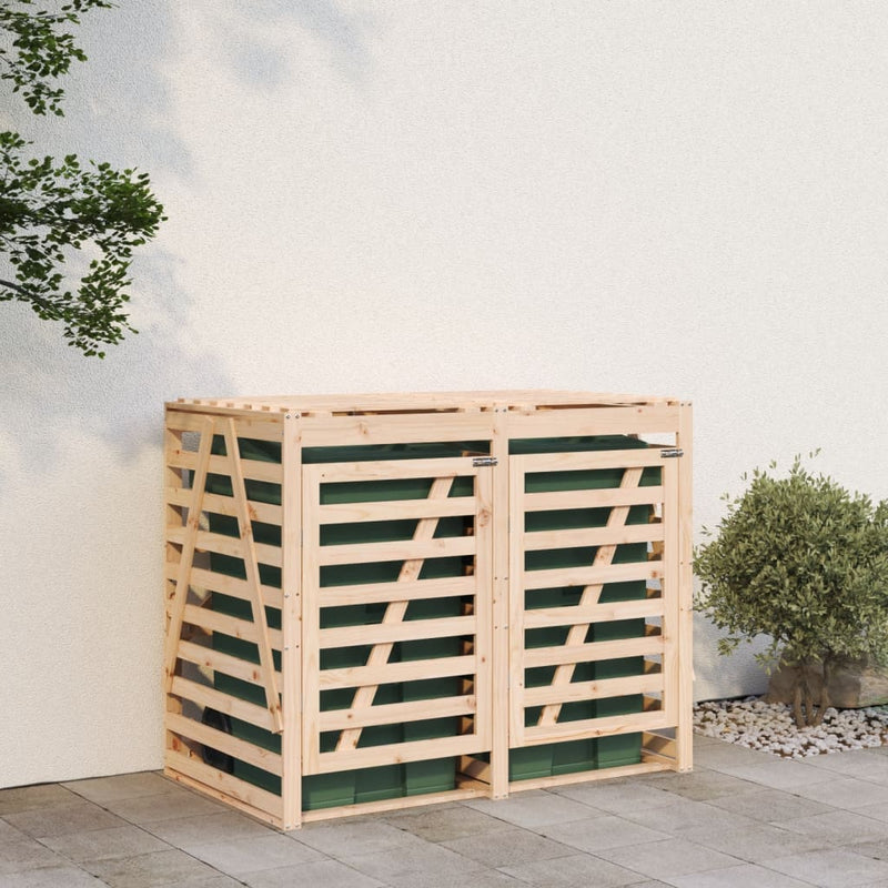 Load image into Gallery viewer, VidaXL Containerberging dubbel massief grenenhout