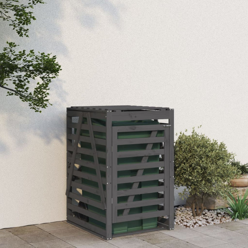 Load image into Gallery viewer, Vidaxl containerberging 84x90x128,5 cm massief grenenhout grijs