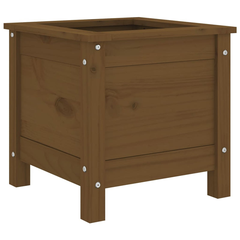 Load image into Gallery viewer, Vidaxl plantenbak 40x40x39 cm massief grenenhout honingbruin