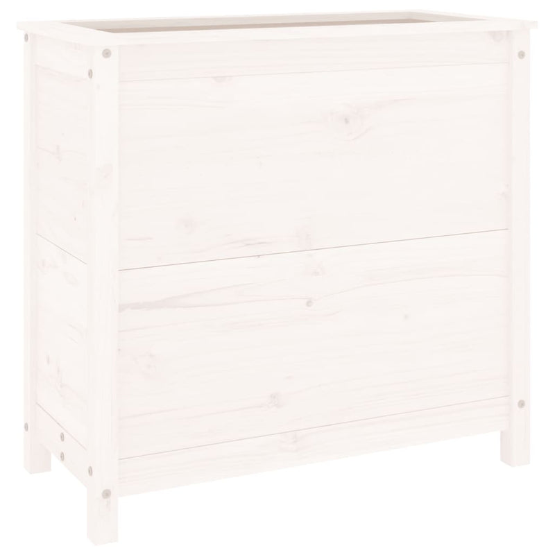 Load image into Gallery viewer, Vidaxl plantenbak 82,5x40x78 cm massief grenenhout wit
