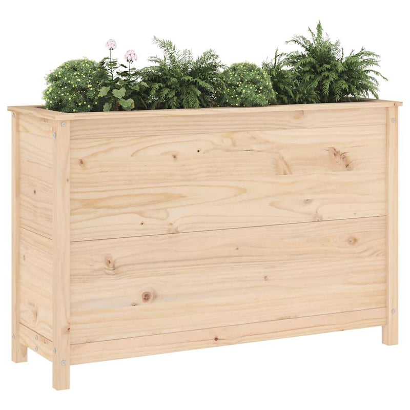 Cargue la imagen en el visor de la galería, Vidaxl plantenbak verhoogd 119,5x40x78 cm massief grenenhout
