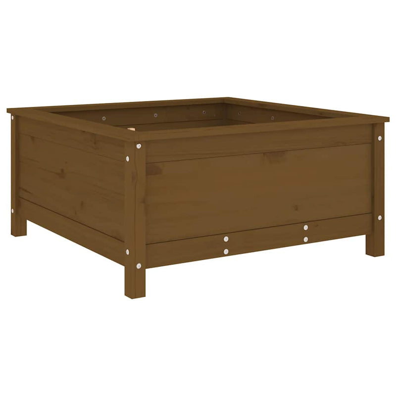 Load image into Gallery viewer, Vidaxl plantenbak 82,5x82,5x39 cm massief grenenhout honingbruin