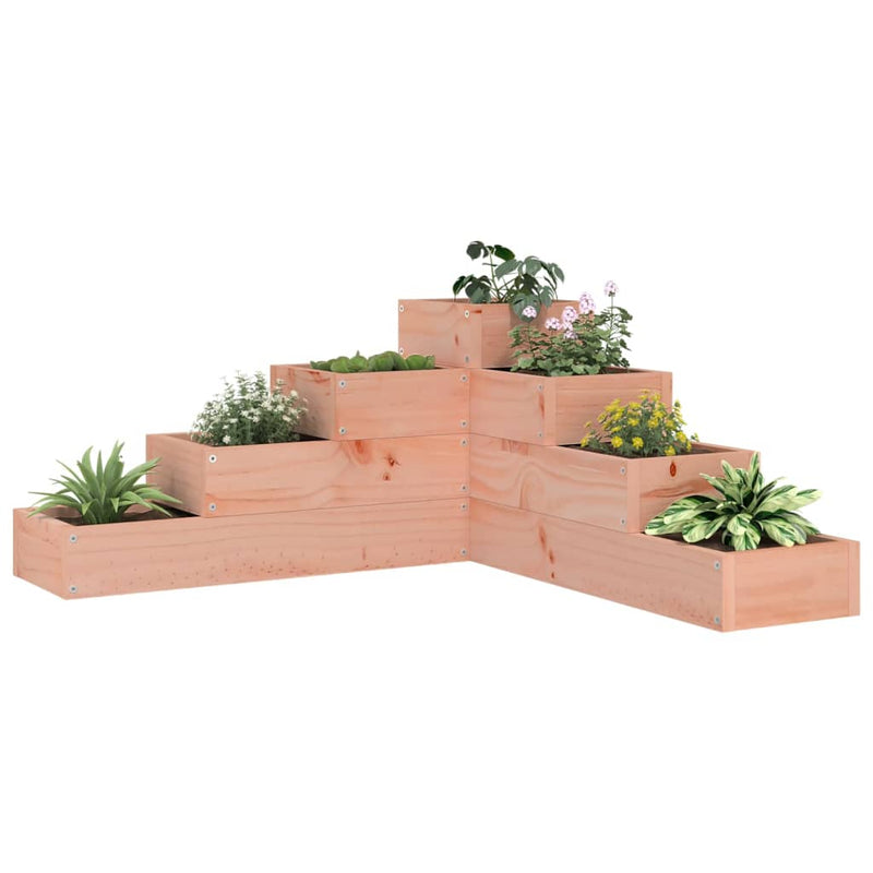 Cargue la imagen en el visor de la galería, Vidaxl plantenbak 4-laags 80,5x79x36 cm massief douglashout