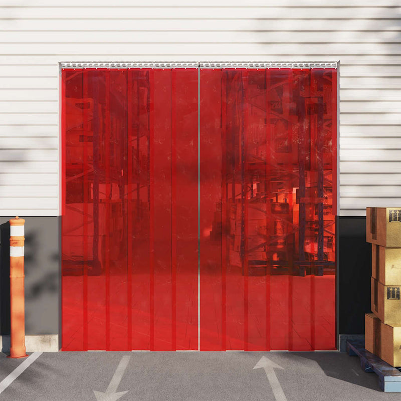 Load image into Gallery viewer, Vidaxl deurgordijn 300x2,6 mm 25 m pvc rood
