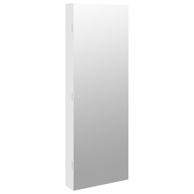 Load image into Gallery viewer, Vidaxl sieradenkast met spiegel en led wandgemonteerd wit