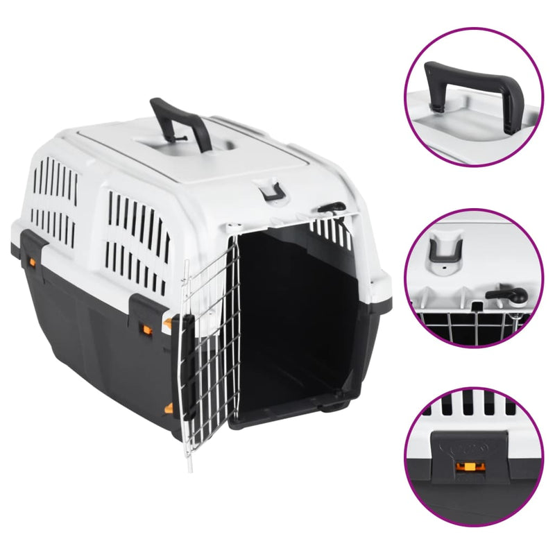 Load image into Gallery viewer, Vidaxl reismand met metalen deur 48x31,5x31 cm polypropeen