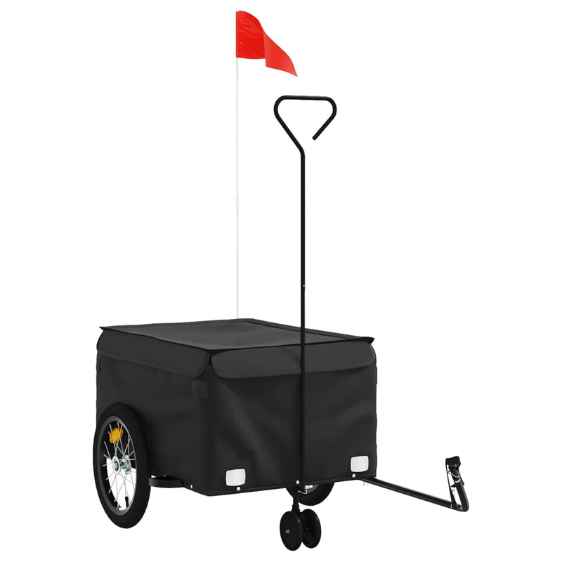 ギャラリービューアに画像をロードする, Vidaxl fietstrailer 45 kg ijzer zwart