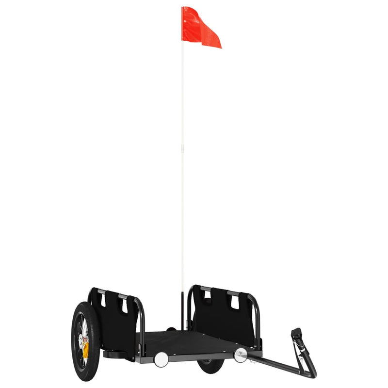 Load image into Gallery viewer, Vidaxl fietstrailer oxford stof en ijzer zwart