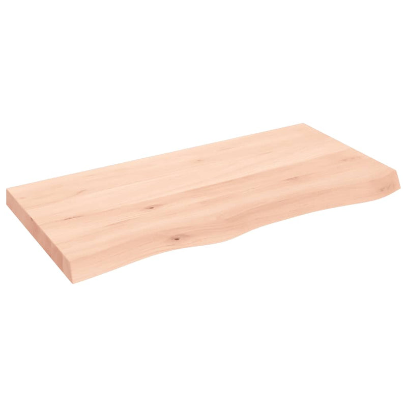 Load image into Gallery viewer, Vidaxl wastafelblad 100x50x(2-6) cm onbehandeld massief hout