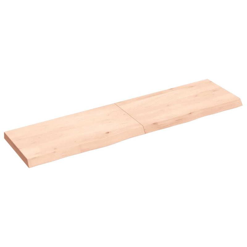 Load image into Gallery viewer, VidaXL Wastafelblad 120x30x(2-4) cm onbehandeld massief hout