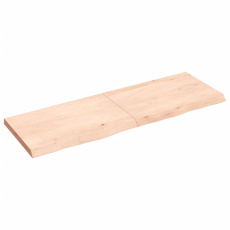 Load image into Gallery viewer, Vidaxl wastafelblad 120x40x(2-4) cm onbehandeld massief hout