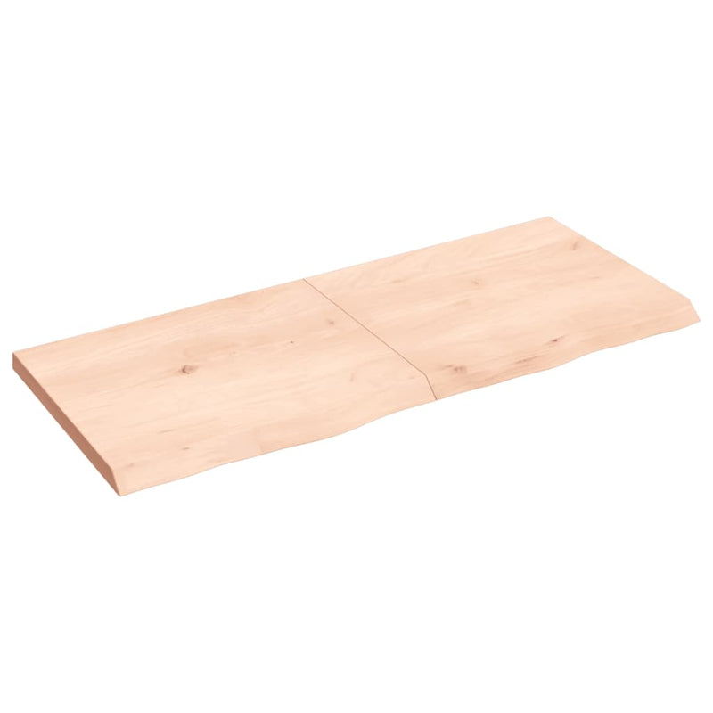 Load image into Gallery viewer, Vidaxl wastafelblad 120x50x(2-4) cm onbehandeld massief hout