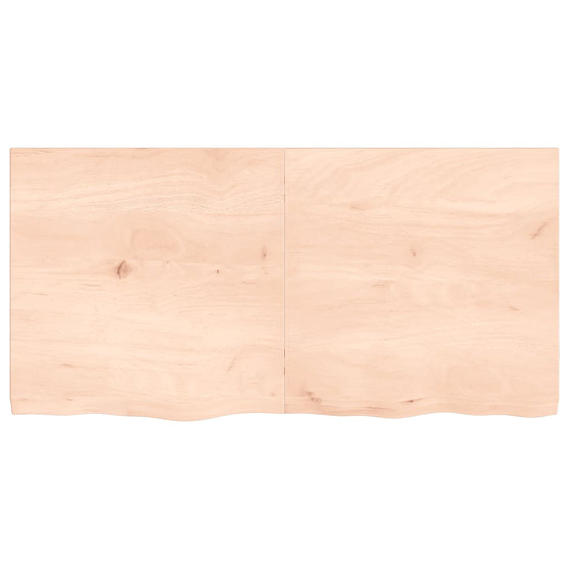 Load image into Gallery viewer, Vidaxl wastafelblad 120x60x(2-4) cm onbehandeld massief hout