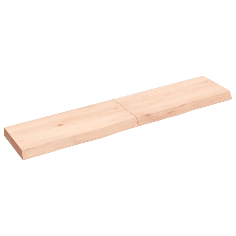 Load image into Gallery viewer, Vidaxl wastafelblad 140x30x(2-6) cm onbehandeld massief hout
