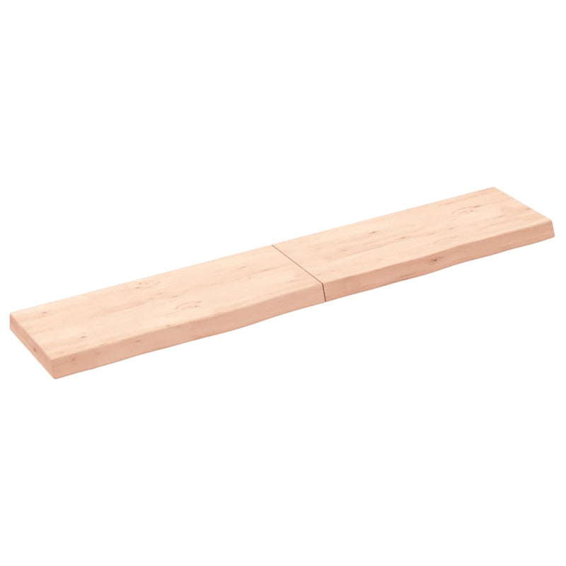 Cargue la imagen en el visor de la galería, Vidaxl wastafelblad 160x30x(2-6) cm onbehandeld massief hout