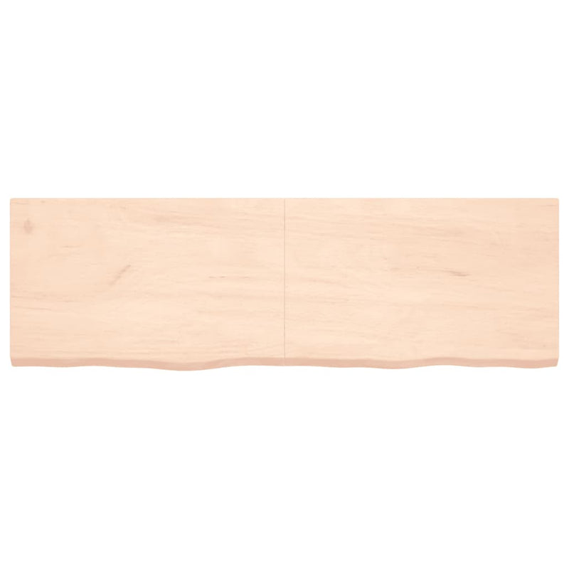 Load image into Gallery viewer, Vidaxl wastafelblad 160x50x(2-4) cm onbehandeld massief hout