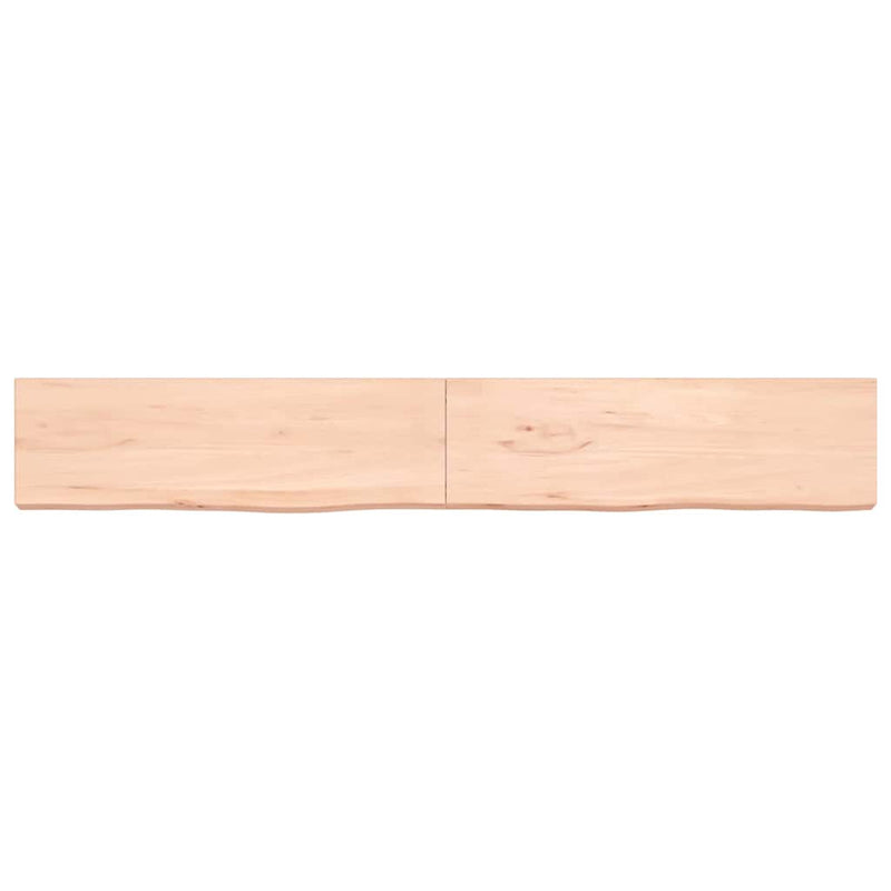 Cargue la imagen en el visor de la galería, Vidaxl wastafelblad 200x30x(2-6) cm onbehandeld massief hout
