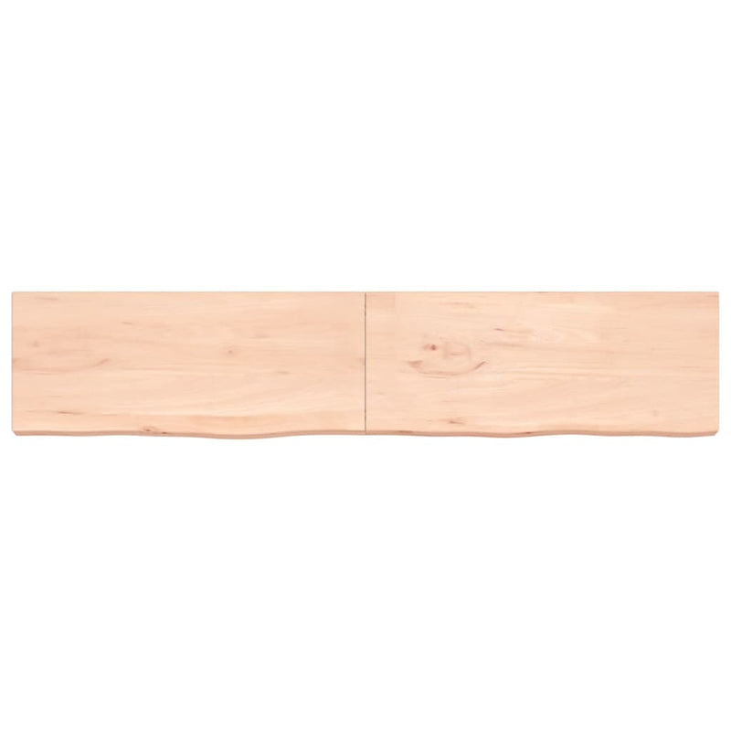 Load image into Gallery viewer, VidaXL Wastafelblad 200x40x(2-6) cm onbehandeld massief hout