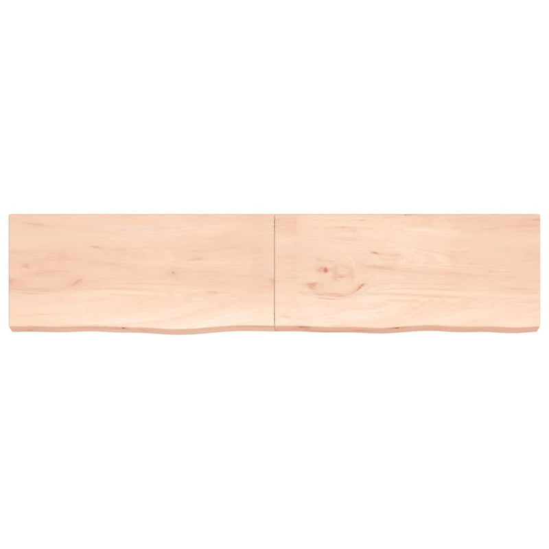 Load image into Gallery viewer, Vidaxl wastafelblad 220x50x(2-6) cm onbehandeld massief hout