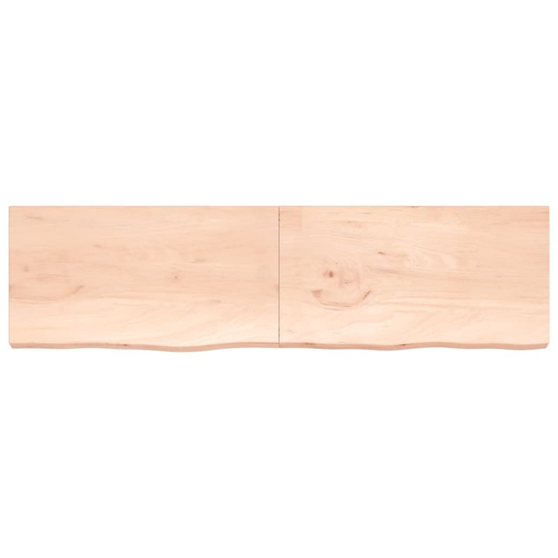Cargue la imagen en el visor de la galería, VidaXL Wastafelblad 220x60x(2-6) cm onbehandeld massief hout