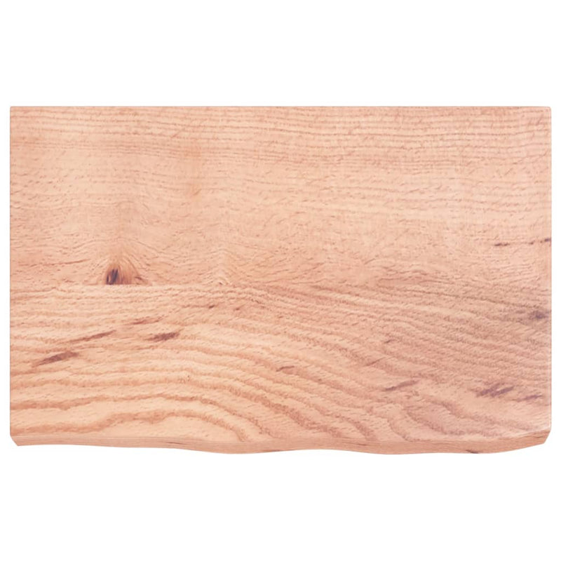 Chargez l'image dans la visionneuse de la galerie, Vidaxl wastafelblad 60x40x(2-6) cm behandeld massief hout lichtbruin