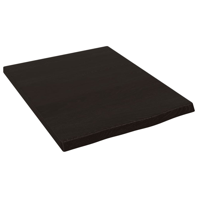 Load image into Gallery viewer, Vidaxl wastafelblad 40x50x2 cm behandeld massief hout donkerbruin