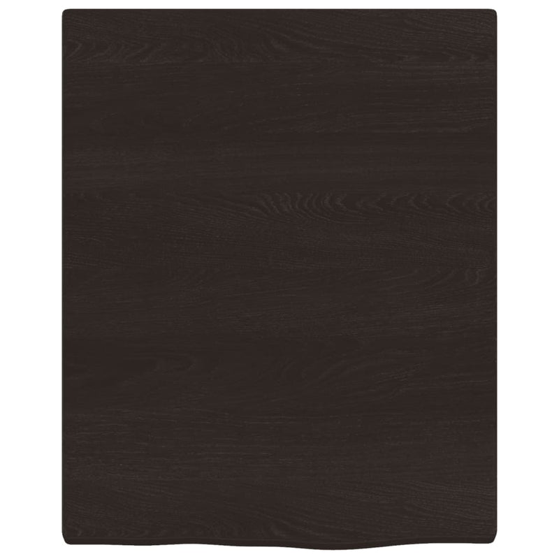 Load image into Gallery viewer, Vidaxl wastafelblad 40x50x2 cm behandeld massief hout donkerbruin