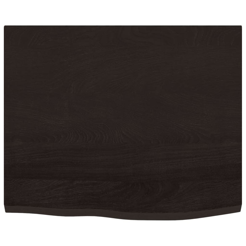 Load image into Gallery viewer, Vidaxl wastafelblad 60x50x2 cm behandeld massief hout donkerbruin