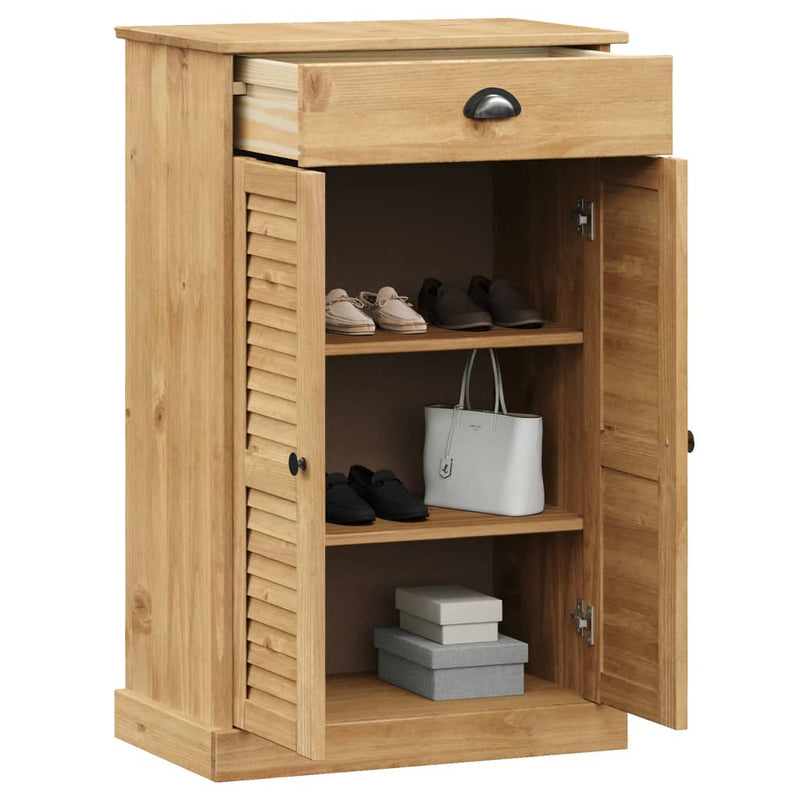 Load image into Gallery viewer, Vidaxl schoenenkast vigo 60x35x96 cm massief grenenhout