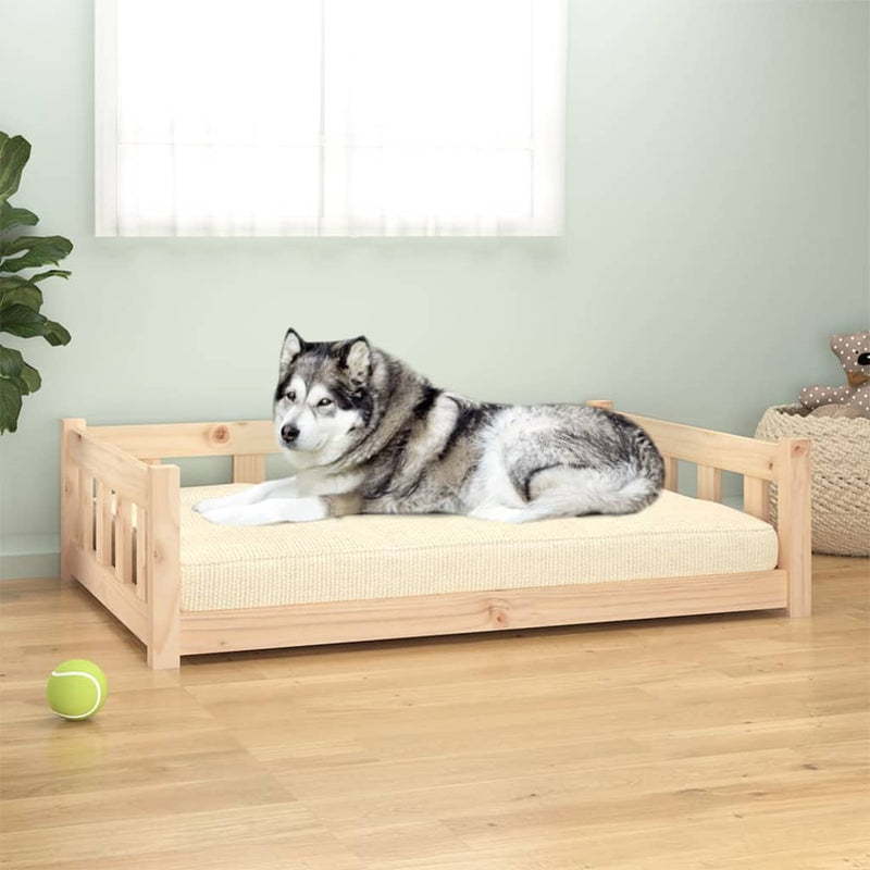 Load image into Gallery viewer, Vidaxl hondenbed 105,5x75,5x28 cm massief grenenhout