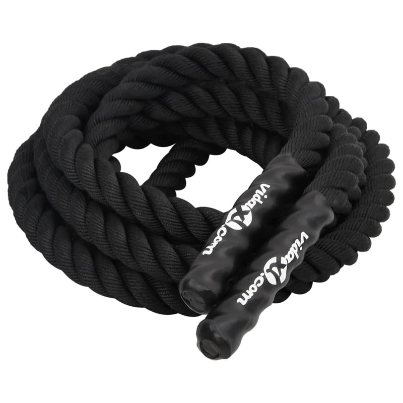 Load image into Gallery viewer, Vidaxl battle rope 9 m 6,8 kg polyester zwart
