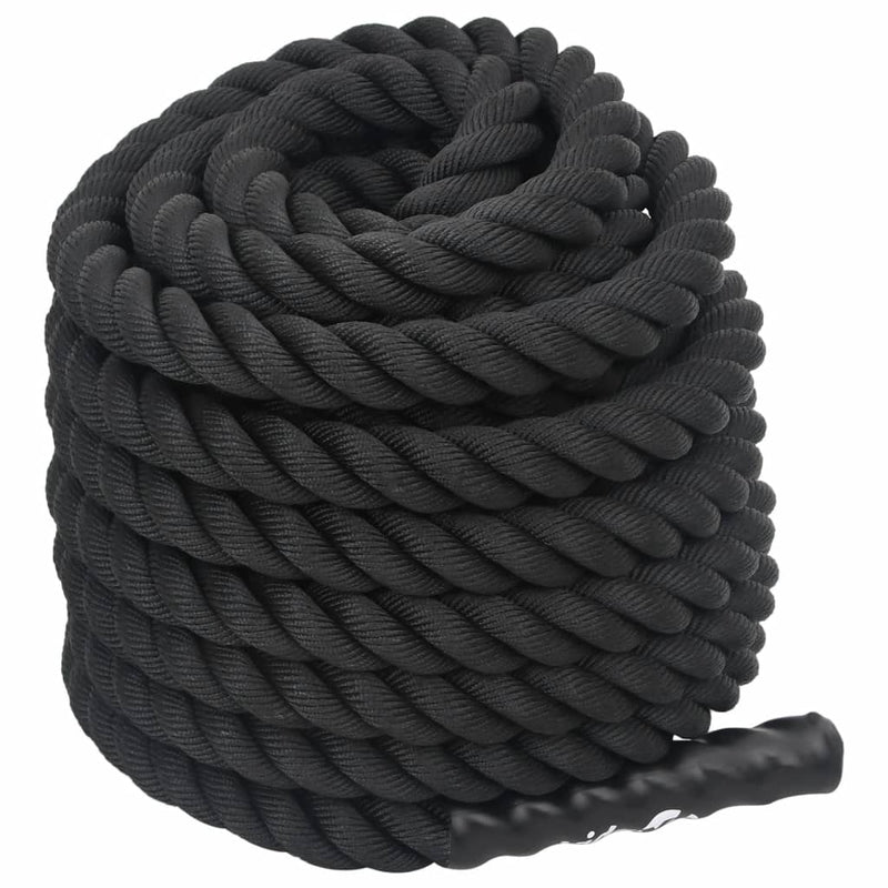 Load image into Gallery viewer, Vidaxl battle rope zwart 15 m 11 kg polyester