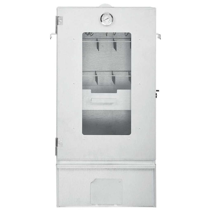 Load image into Gallery viewer, Vidaxl bbq-rookoven met tafel gegalvaniseerd staal