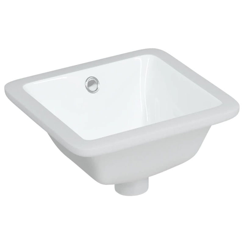 Load image into Gallery viewer, Vidaxl wastafel rechthoekig 30,5x27x14 cm keramiek wit