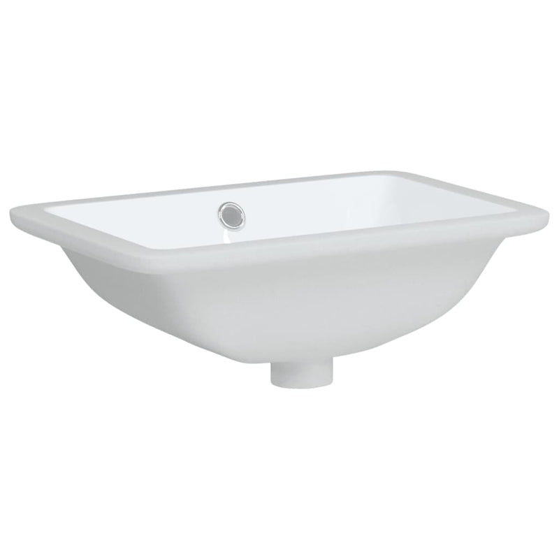 Load image into Gallery viewer, Vidaxl wastafel rechthoekig 41,5x26x18,5 cm keramiek wit