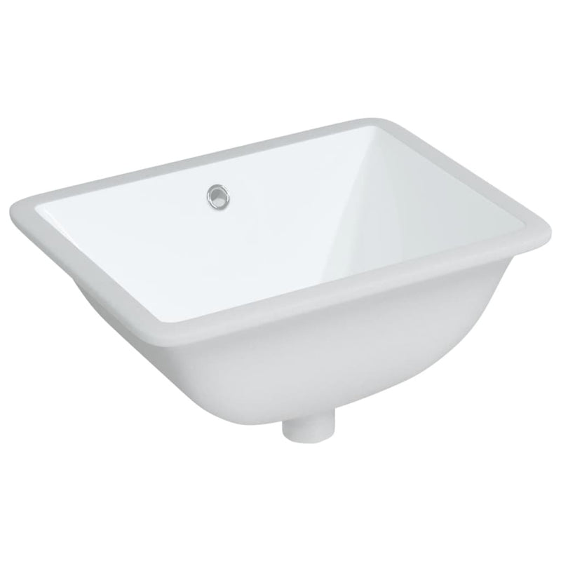 Load image into Gallery viewer, Vidaxl wastafel rechthoekig 47,5x35x19,5 cm keramiek wit