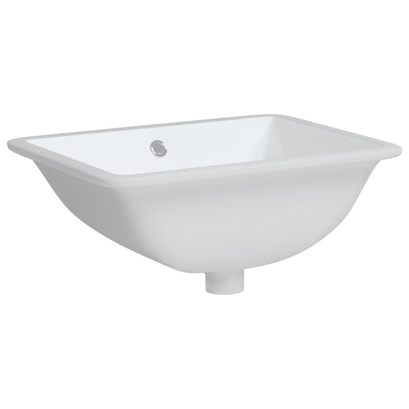Load image into Gallery viewer, Vidaxl wastafel rechthoekig 47,5x35x19,5 cm keramiek wit
