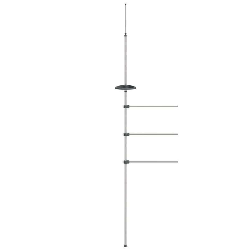 Load image into Gallery viewer, Vidaxl handdoekenrek 47x280 cm aluminium